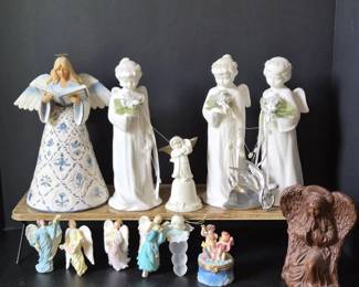 Angel Lot Ornaments, Statues, Decor