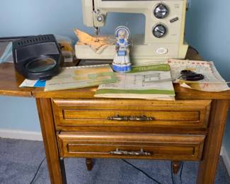 Vintage Kenmore Convertible Sewing Machine Model 1680 With Cabinet