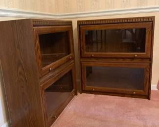 Pair Of Barrister Style Bookcases