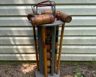 Vintage Croquet Set
