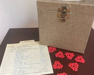 Vintage 45 Vinyl Collection In Platterpak Case