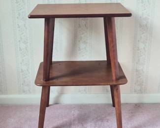 Twotiered Wooden Side Table