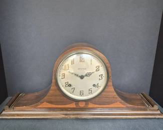 Ingraham Eight Day Wooden Mantle Clock