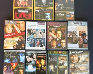 Double Triple Feature DVD Lot, 27 Movies
