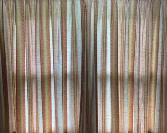 Vintage Boho Style Curtains Drapes With Faux Wooden Valance