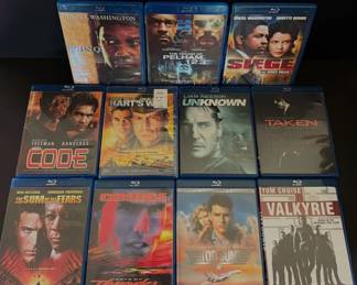 Kings Of Action Lot Cruise, Washington, Freeman, Neeson Blurays