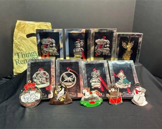 Ready To Engrave Pewter Christmas Ornaments Things Remembered Gloria Duchin