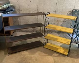 a2 Sets of Vintage Metal Shelves