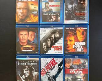 ActionThrillerCrime Bluray Lot Stallones Bundle