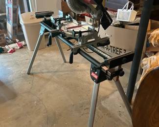 SKIL 10in. Compound Miter Saw and Ryobi Miter Saw Stand