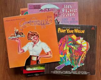 22Record Vintage Soundtrack Vinyl Lot  Top Gun, Saturday Night Fever, West Side Story, Etc.