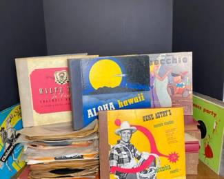 Antique Vintage 78 LP Records Collection