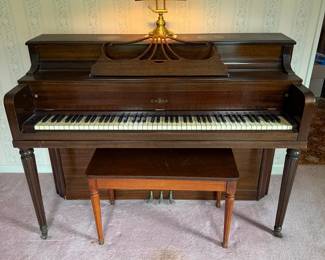 Cable Brand Wood Piano, TONK MFG CO Brand Bench Made In Chicago  Instruction Books