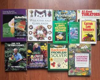 12Book Vintage Gardening  Garden Guide Collection  Tomatoes, Houseplants, Flowers  More