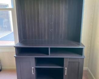 Pressed Wood Entertainment Center With Storage