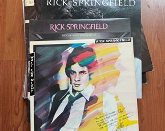 Vintage 15 Vinyl Records Lot  Rick Springfield, Duran Duran, Queen, Beatles  More