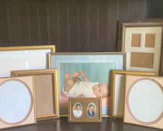 Goldtone Picture Frame Lot8 Total