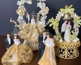 Vintage Wedding Cake Toppers