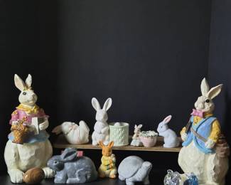 Tortoise And The Hares Decor Lot