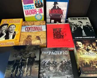 Huge TV DVD  Bluray Lot  HBO Classics, West Side Story, Blacklist, Centennial