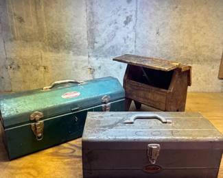 Metal And Wood Tool Storage