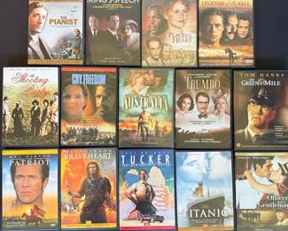 Assorted DVD Lot Braveheart, Titanic, Green Mile More