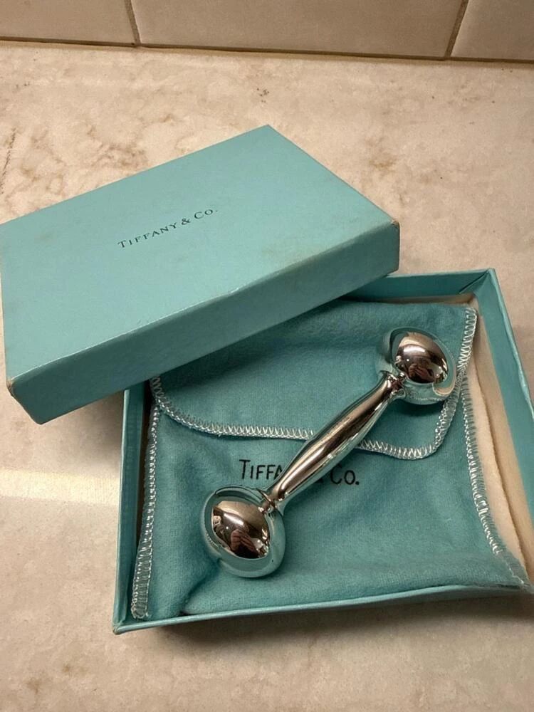 001 tiffanycosterlingsilverbabyrattle