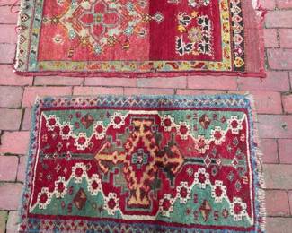 052 pairofhandknottedwoolrugs