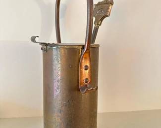 004 antiquecopperandbrassfireplaceashp