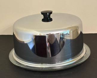 182 glasscakeplatewithmetaldome