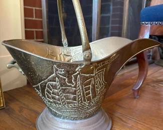 043 brassfireplacecoalscuttlewithshipm