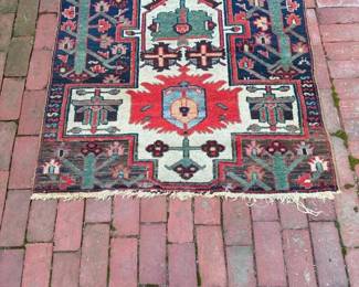 055 handwovenwoolrugwithgeometricmotifs