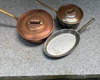 025 frenchcoppersaucepansandfishpanvil