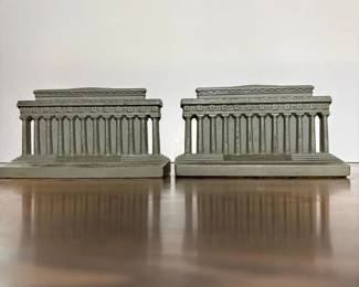 076 pairoflincolnmemorialcastmetalbook