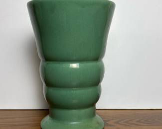 008 greenartdecostyleceramicvase
