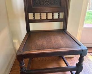 245 jacobeanstylecarvedwoodchairwithbu