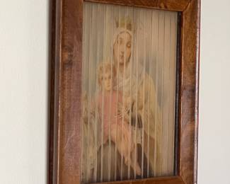 Antique Religious Lenticular Artwork