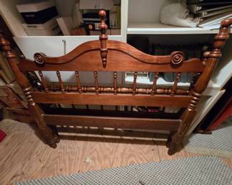 Antique headboard and footboard 