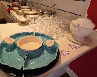 Vintage serving dishes