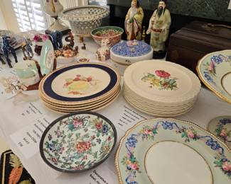 China, porcelain serving and decor 