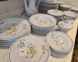 French handpainted china, complete set!!