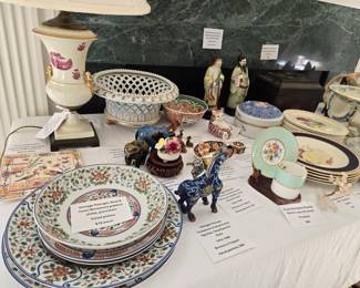 Porcelain,  enamel ware, unique decor items
