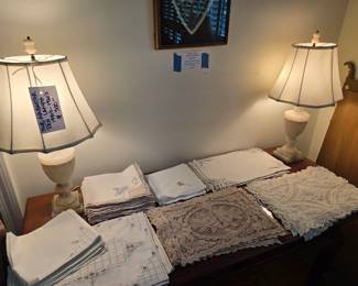 High quality lace, linen. Placemats