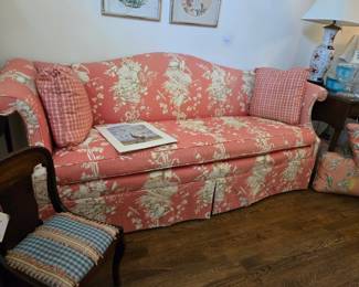 Queen Anne camelback sofa
