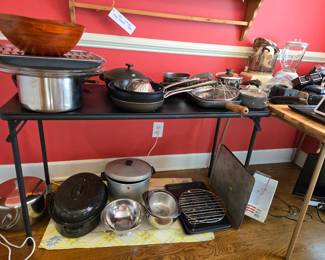 Dishes and pans
