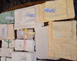 Vintage linen, napkins, placemats