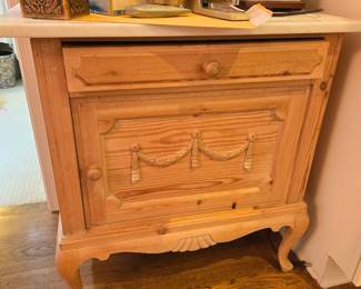 French marble top wash stand