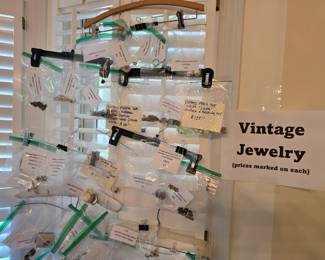 Vintage jewelry including necklaces, bracelets, brooches,  earrings