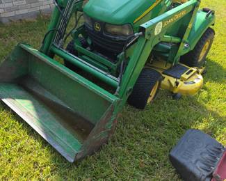 John Deere Tractor and Bucket Loader