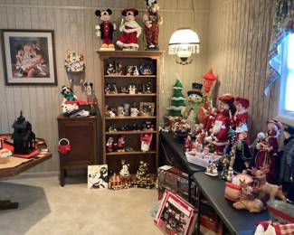 Christmas and Disney w/ Antique Hanging Lamp